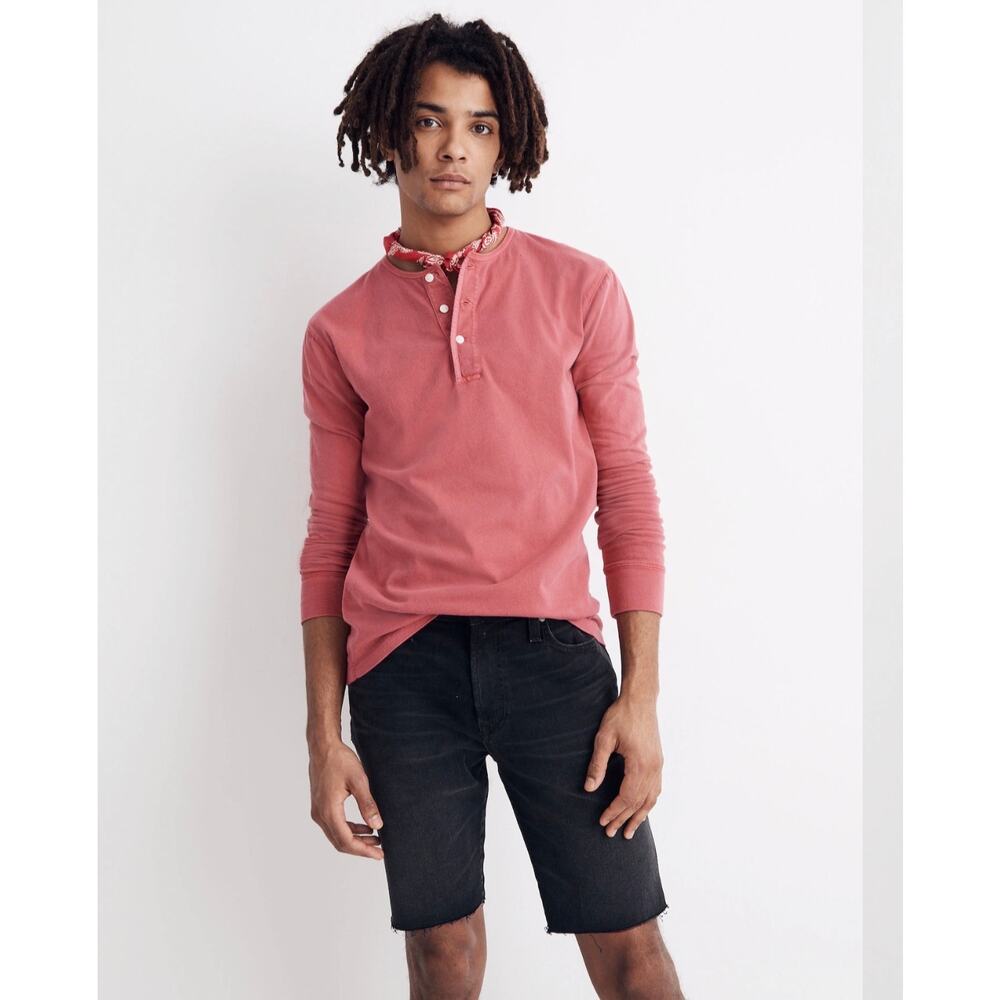 Madewell Men's 9" Denim Shorts in Everton Wash Black Denim 32